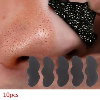 10 Adet Siyah Nokta Remover Temizleyici Maske burun bandı Siyah Kafa Burun Nokta Nokta Soyulabilir Etiket Yüz Akne Whitehead Gözenek