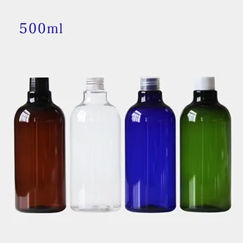 20 adet 500ml Plastik Şişe Hidrosol / şampuan / Duş Jeli losyon şişesi Toner tıpalı şişeler Boş Kozmetik Konteyner