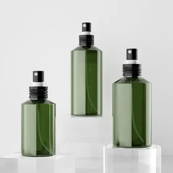 30 adet 50ml 100ml 150ml 200ml Boş Yeşil Plastik Püskürtücü Şişe Blackatomizer Kozmetik parfüm konteyneri Kozmetik ambalaj