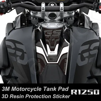 3D Motosiklet Yakıt Tankı Pad Çıkartmalar Koruma Çıkartmaları Aksesuarları BMW İçin R1250GS R1250 GS 2018-2023 40 yıl gs Üçlü Siyah