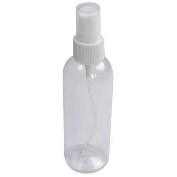 50 ADET 100 Ml Şeffaf Plastik Parfüm Atomizer Küçük Mini Boş Sprey Doldurulabilir Şişe Seyahat Şişeleri Seti