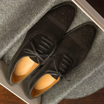 Akın Brogue Ayakkabı Erkekler Dantel-up Nefes Kahverengi rahat ayakkabılar Erkekler için Ücretsiz Kargo ile El Yapımı Boyutu 38-48 Zapatos Casuales