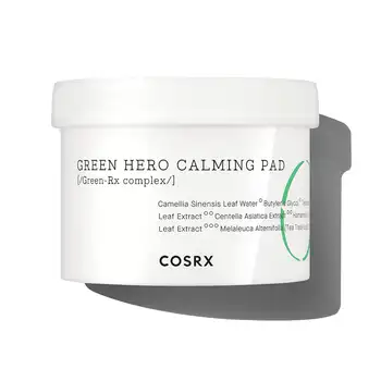 COSRX Bir Adım Yeşil Kahraman Sakinleştirici Ped Yüz Temizleme Pedleri Nemlendirici Peeling Ferahlatıcı Yatıştırıcı Cilt Kore Kozmetik