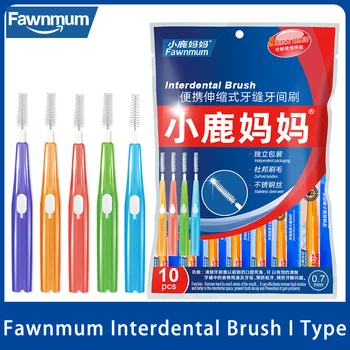 Fawnmum İnterdental Fırça Temiz Dişler Arasında Fırçalar Diş Temizleme Kürdan Diş Çekme Ağız Hijyeni İçin Tedavi Dent