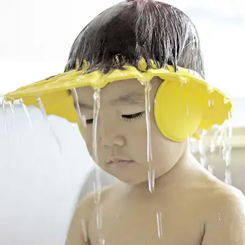 Güvenli Çocuklar duş şampuanı Banyo Banyo Korumak Yumuşak Ayarlanabilir Şapka Bebek Yıkama Saç Çocuk Banyo Duş Başlığı Şapka R9g2