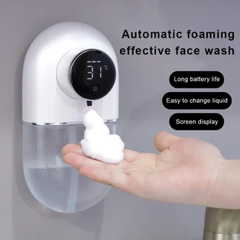 Otomatik Olarak Köpüren Yüz Temizleme Dispenseri Dokunmatik Sensörsüz Ayarlanabilir