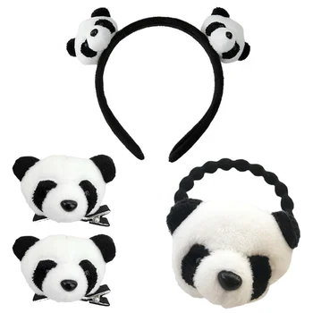 Panda saç aksesuarları Hairband ip dekor güzel kafa bandı saç tokası çekici ayarla