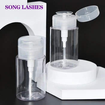 Song Lashes 150ml sıkılabilir şişe Ambalaj için Uygun Temizleme Kirpik Uzantıları Araçları Kolay Taşınabilirlik