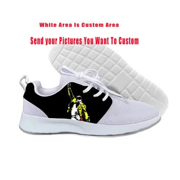 Sıcak Yaz Freddie Mercury Kraliçe Bant Ayakkabı Erkek Kadın Hip Hop Kaya Hipster spor ayakkabı Hafif ayakkabı Klasik Sneakers
