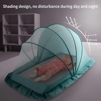 Taşınabilir katlanabilir beşik çocuk cibinlik çadır çocuk yaz beşik yatak beşik uyku cibinlik uyku pedi