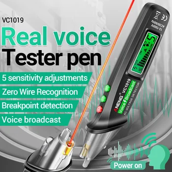 VC1019 devre kesici test kalemi Ses Yayını gerilim dedektörü 12-1000V Volt Akım Temassız Kalem Elektrik Teste Metre Aracı