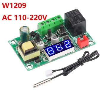 W1209 AC 110-220V İsı Serin Sıcaklık Termostat Sıcaklık Kontrol Anahtarı sıcaklık kontrol cihazı Termometre Mavi / Kırmızı / Yeşil ışık