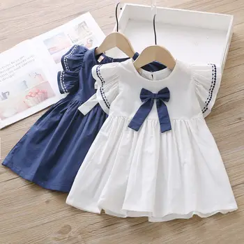 Yaz 2023 Bebek Kız Elbise Kolsuz Doğum Günü Partisi Prenses Elbise Çocuklar Sundress Elbiseler 12M 5Y Yürümeye Başlayan Giysi Yeni