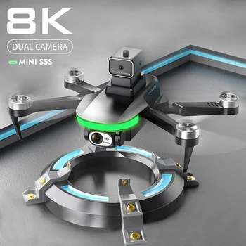 Yeni 2023 S5S Mini Drone 4k Profesyonel 8K HD Kamera Engellerden Kaçınma Hava Fotoğrafçılığı Fırçasız Katlanabilir Quadcopter 1.2 km