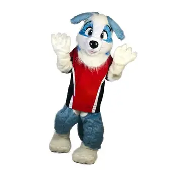 Özelleştirilmiş Sevimli Köpek Maskot Kostüm Karikatür Fursuit Cosplay Kıyafetler Parti Giyinmek Aktivite Yürüyüş Hayvan Giyim Cadılar Bayramı